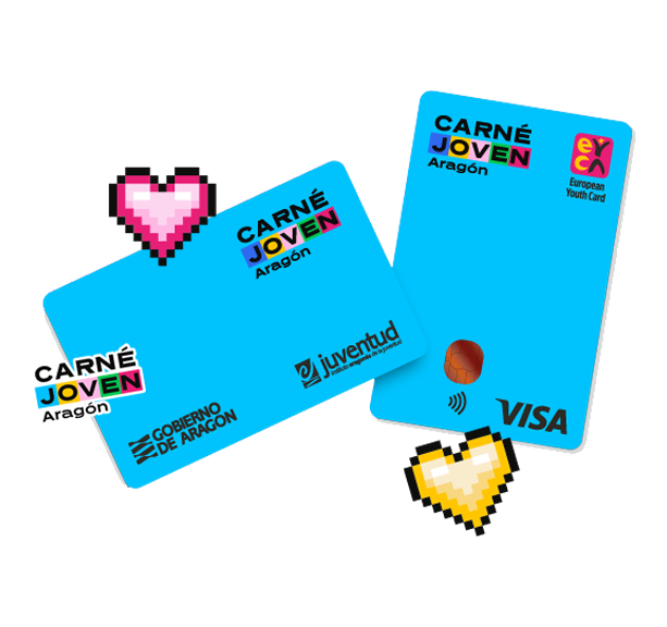 Tarjetas de carné joven de aragón